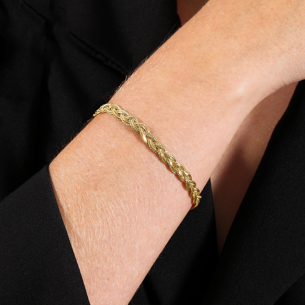 Pulseira Dourada de Seta
