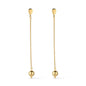 Brinco Dourado de Corrente com Bola