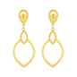 Brinco Dourado Luxo Gota de Gala